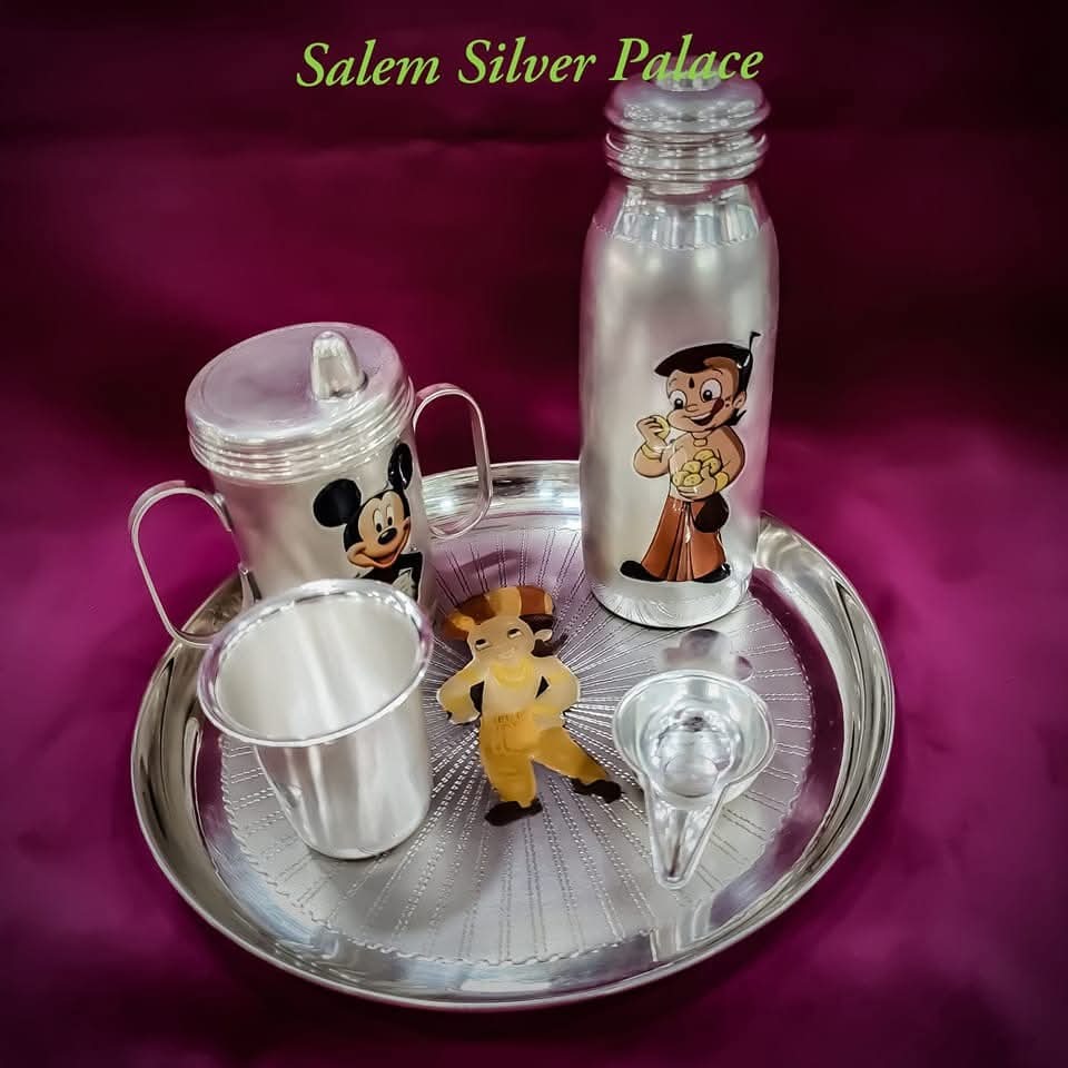 Silver Articles
Silver baby Set
Silver Sipper - 115gms
Silver Milk bottle - 150gms
Silver Tumbler ...