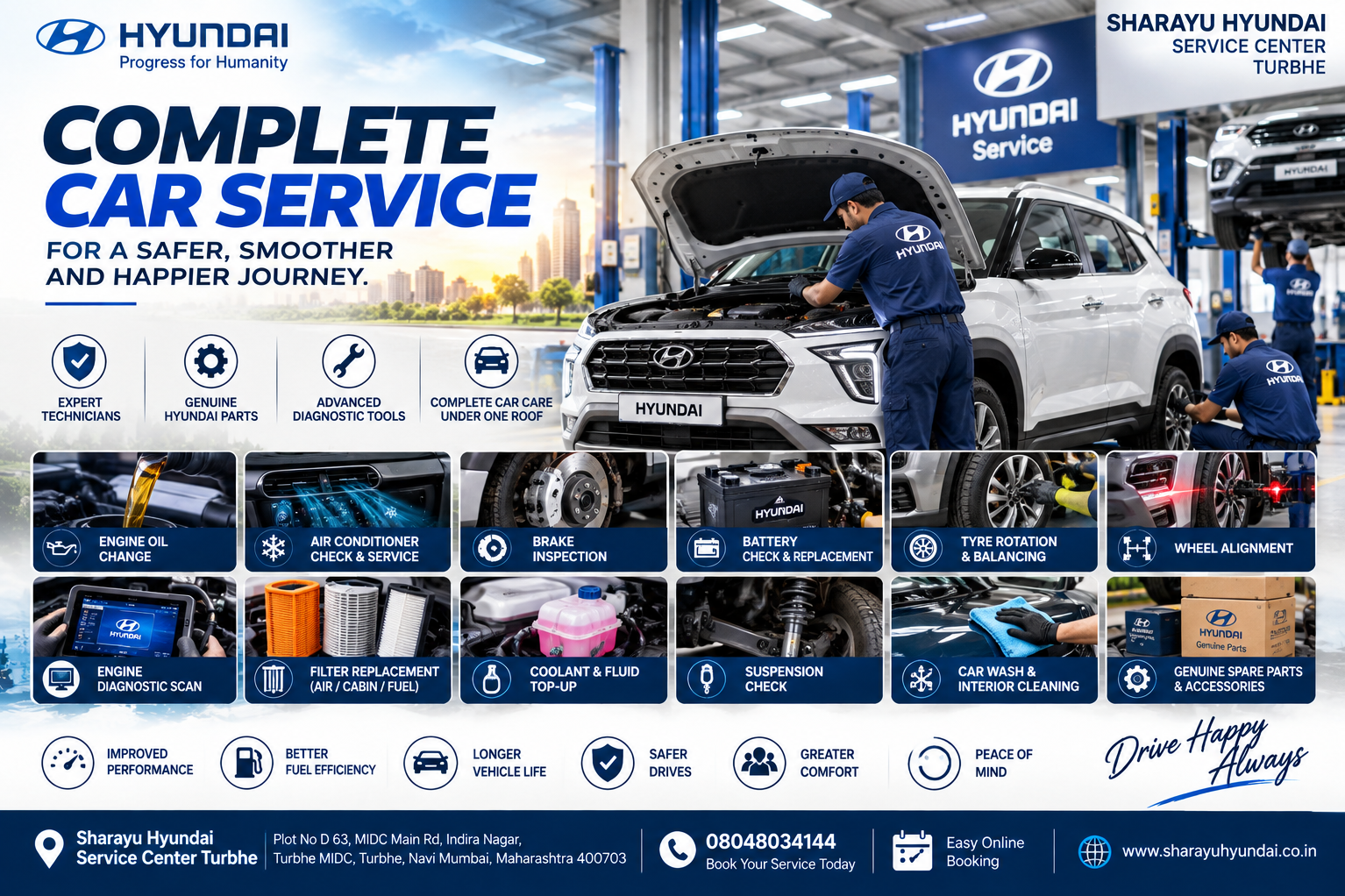 Complete Hyundai Car Service at Sharayu Hyundai Turbhe – Expert Care for Every Drive