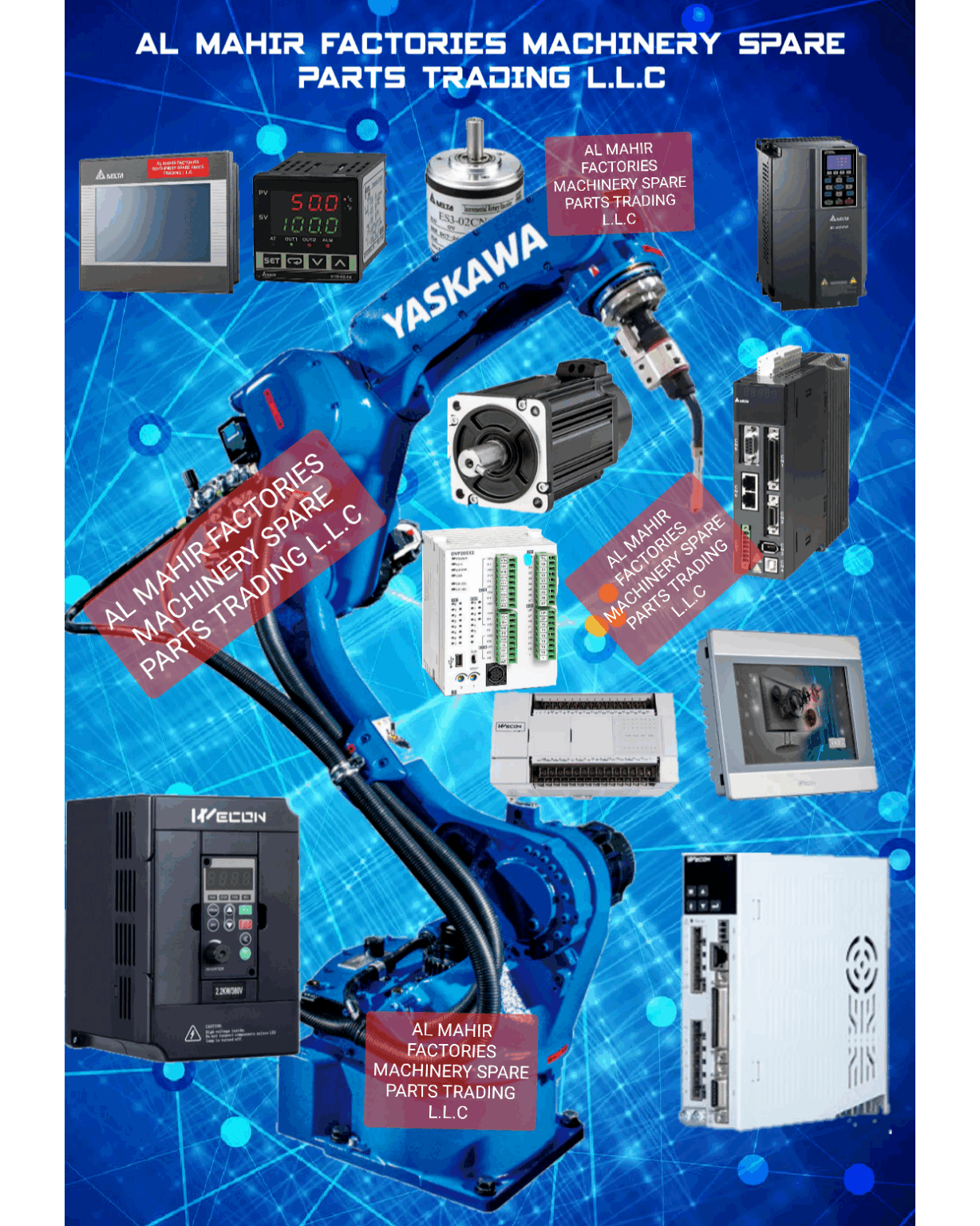 WECON, DELTA, and YASKAWA Products offered by Al Mahir Factories Machinery (Pvt) Ltd. / Al Mahir Fac...