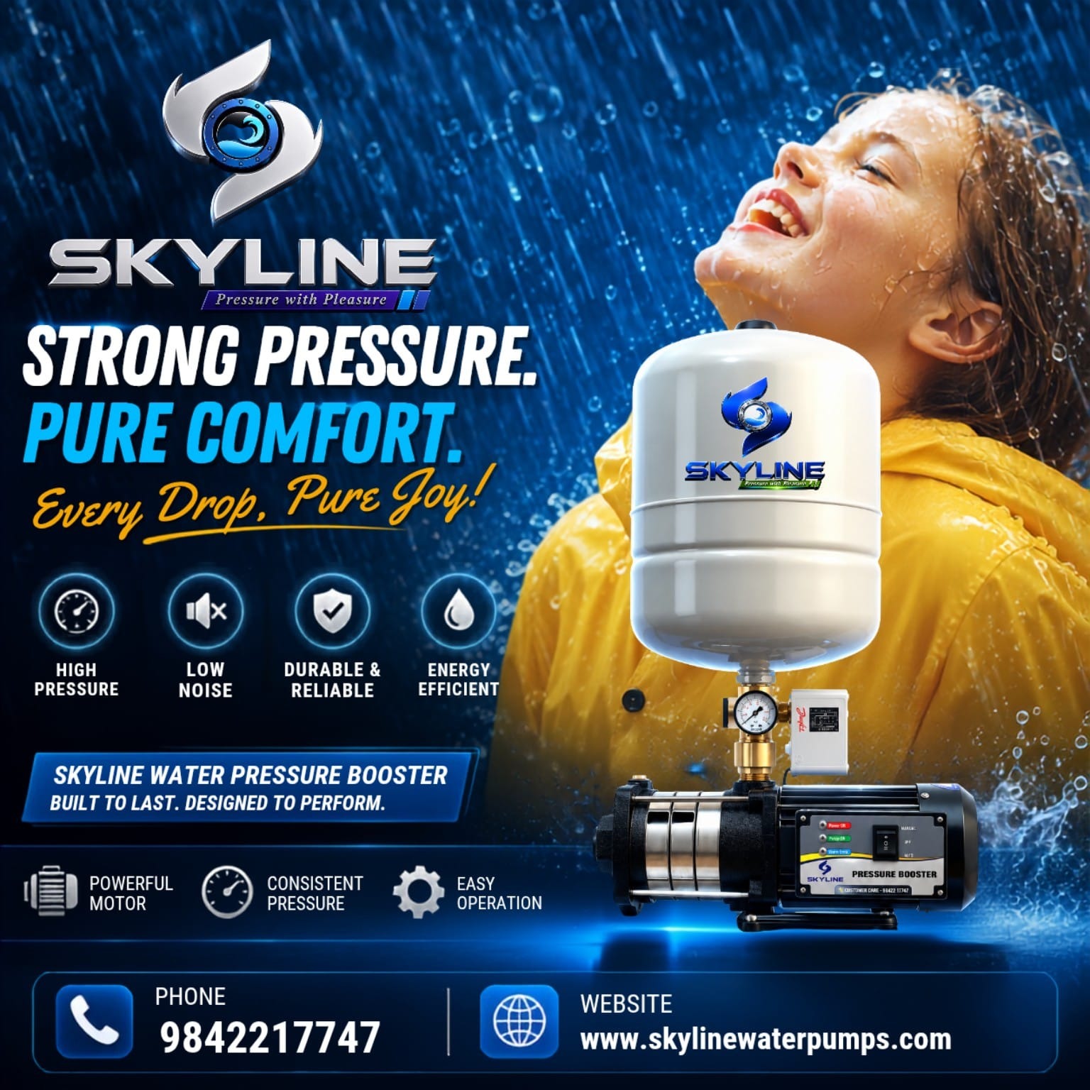 SKYLINE Water Pressure Booster Pump