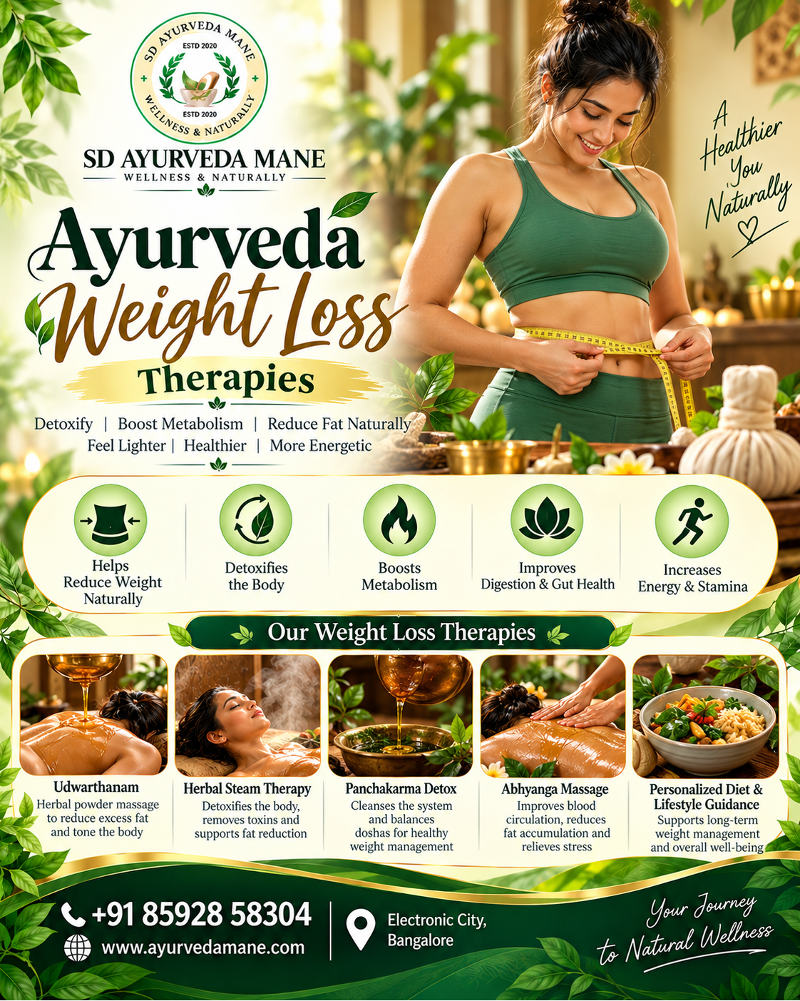 Ayurvedic Weight Loss Therapies in Electronic City, Bangalore