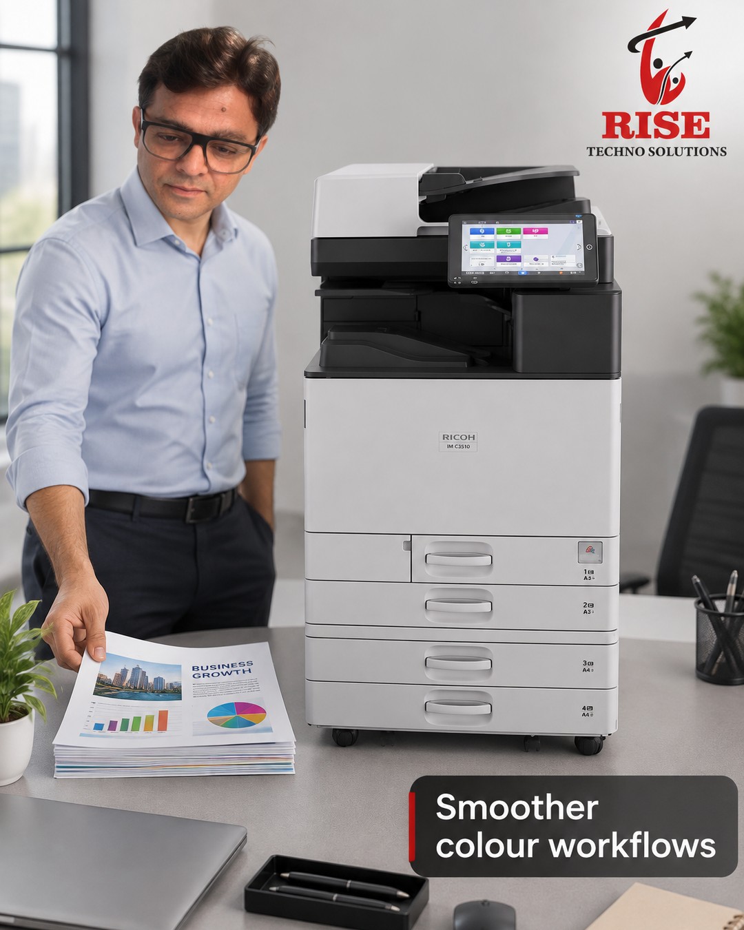 π¨ Ricoh IM C3010 β Smarter Colour. Faster Workflows.