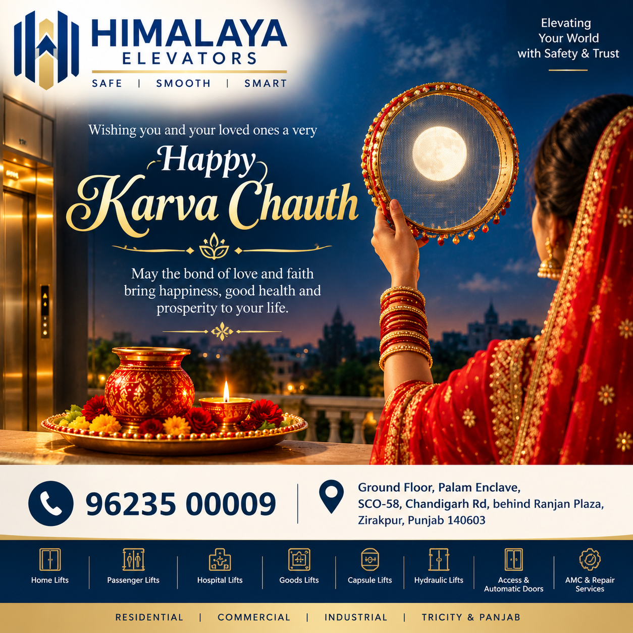 šāØ Happy Karva Chauth from Himalaya Elevators! āØš