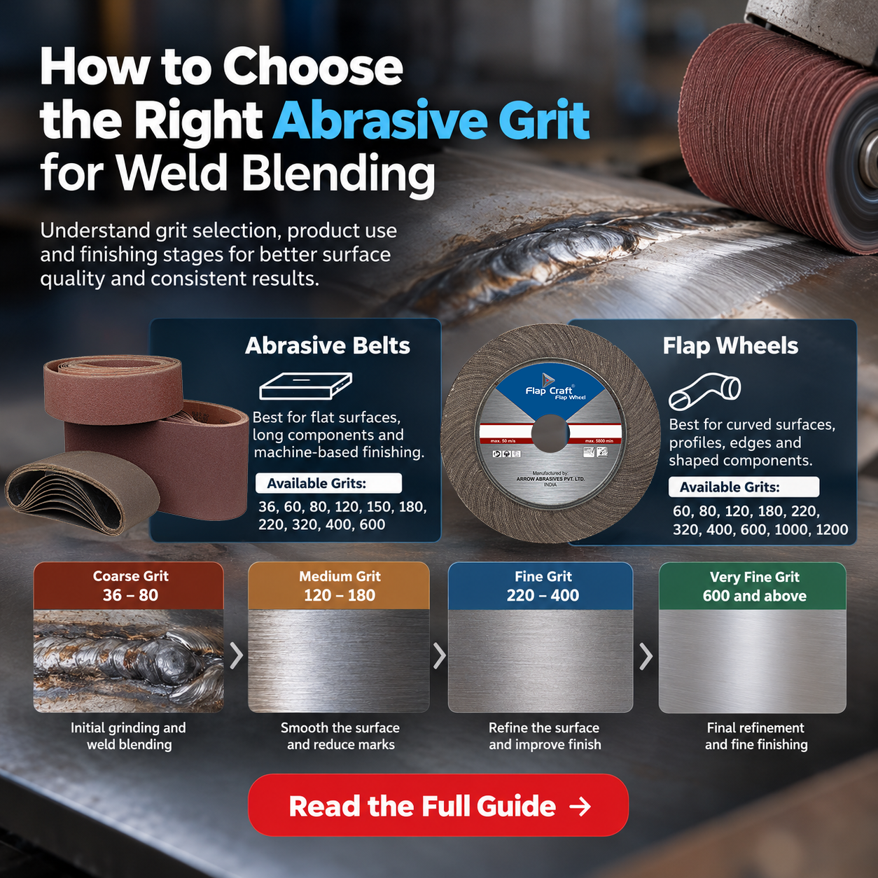 How to Choose the Right Abrasive Grit for Weld Blending