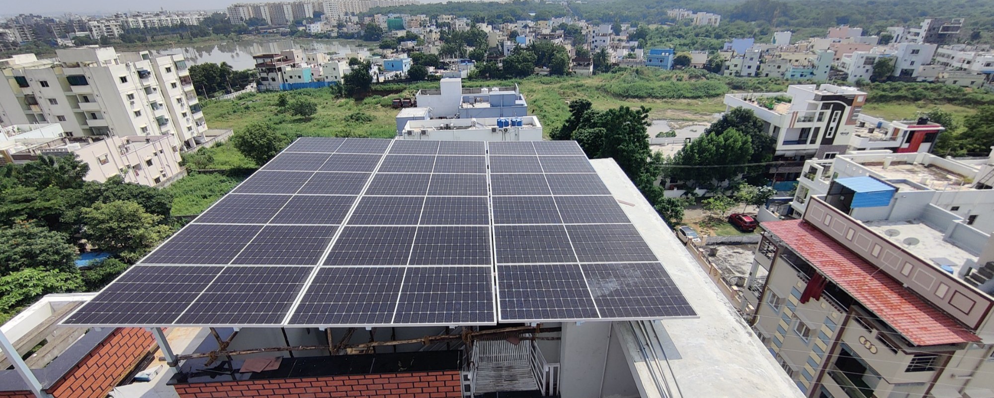 RESIDENTIAL SOLAR PANEL INSTALLATION IN KADODARA, GUJARAT