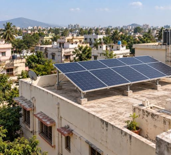 RESIDENTIAL SOLAR PANEL INSTALLATION IN KODINAR, GUJARAT