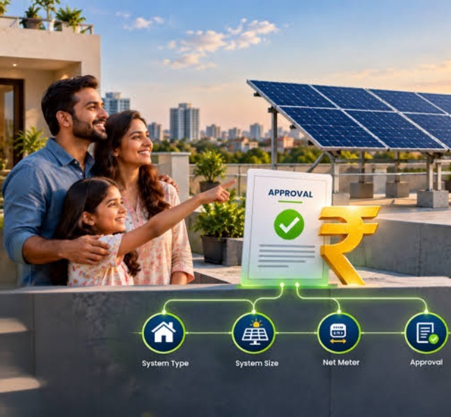 RESIDENTIAL SOLAR PANEL INSTALLATION IN PADRA, GUJARAT
