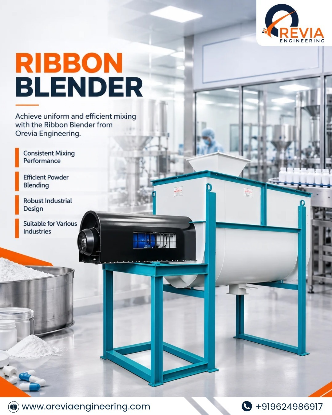 Ribbon Blender Machine Improve Powder Mixing Efficiency and Consistency