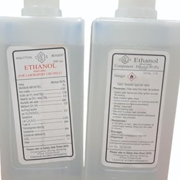 Laboratory Denatured Ethanol 500ml