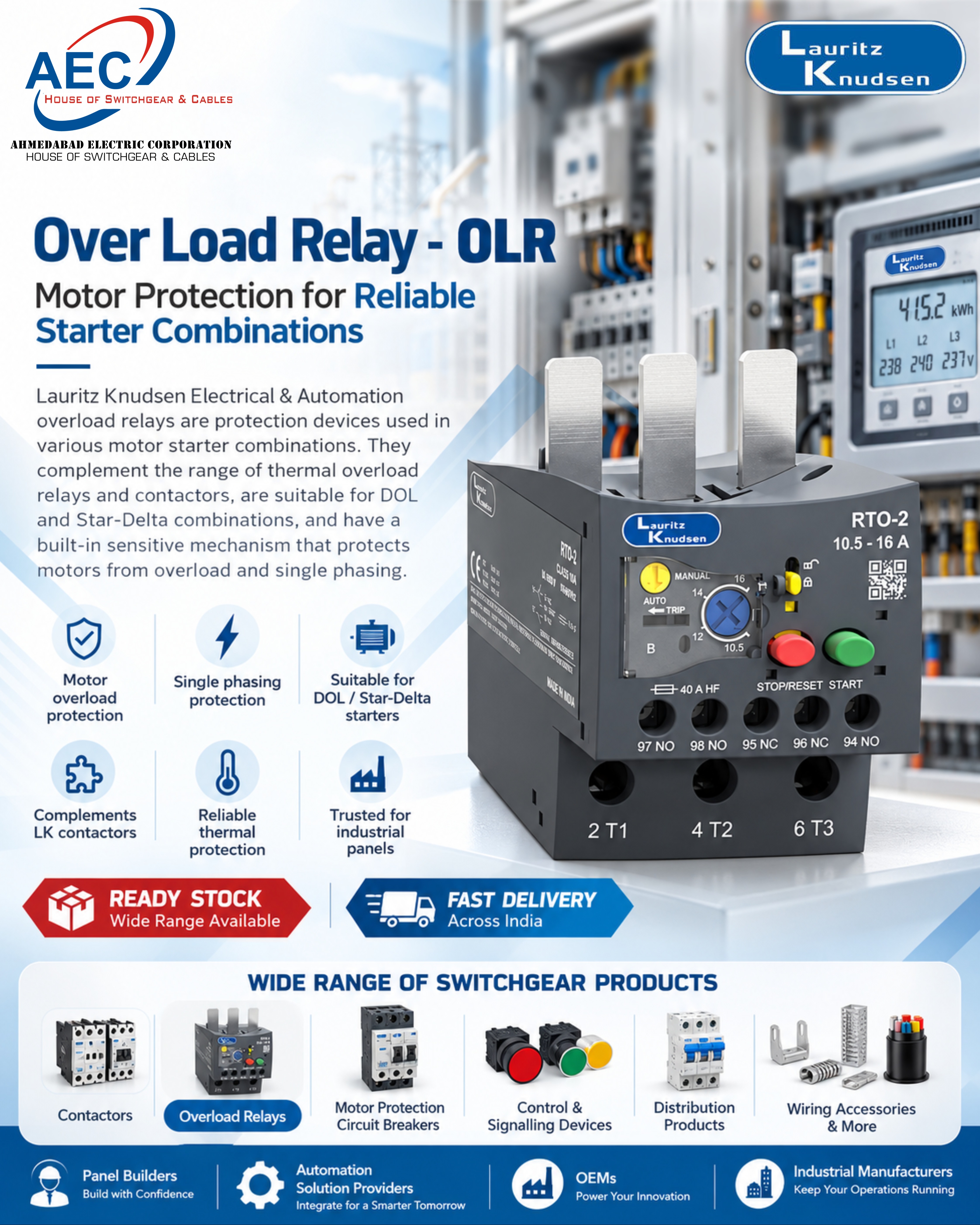 Lauritz Knudsen (L&T) Overload Relay Dealer Ankleshwar