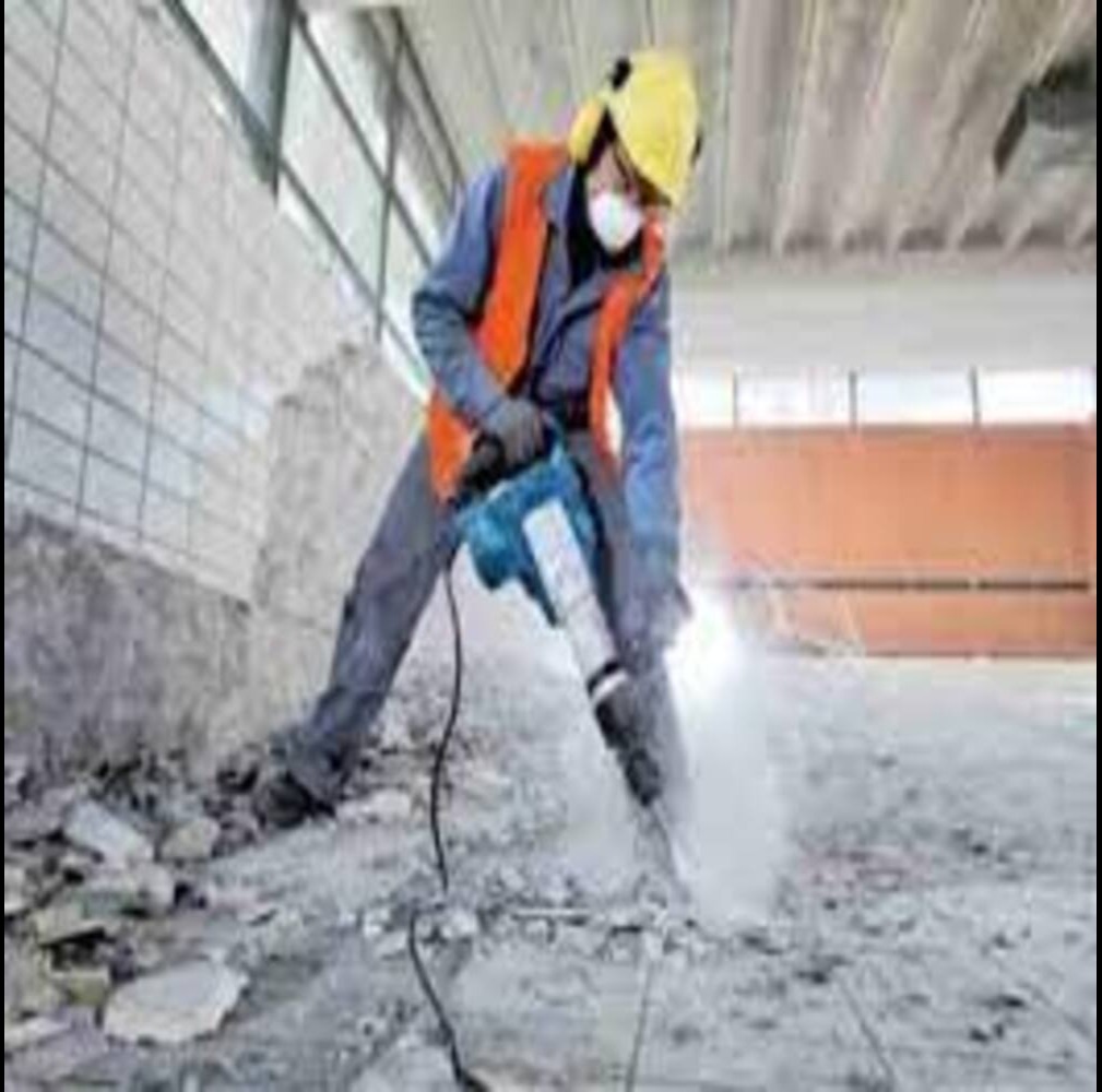 removing rock material