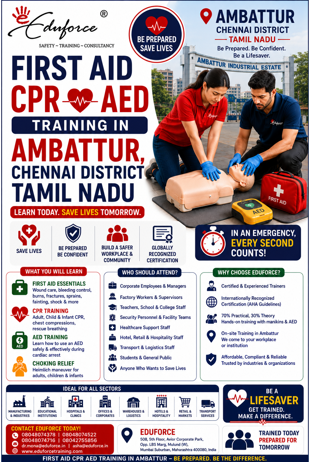cpr and first aid training for