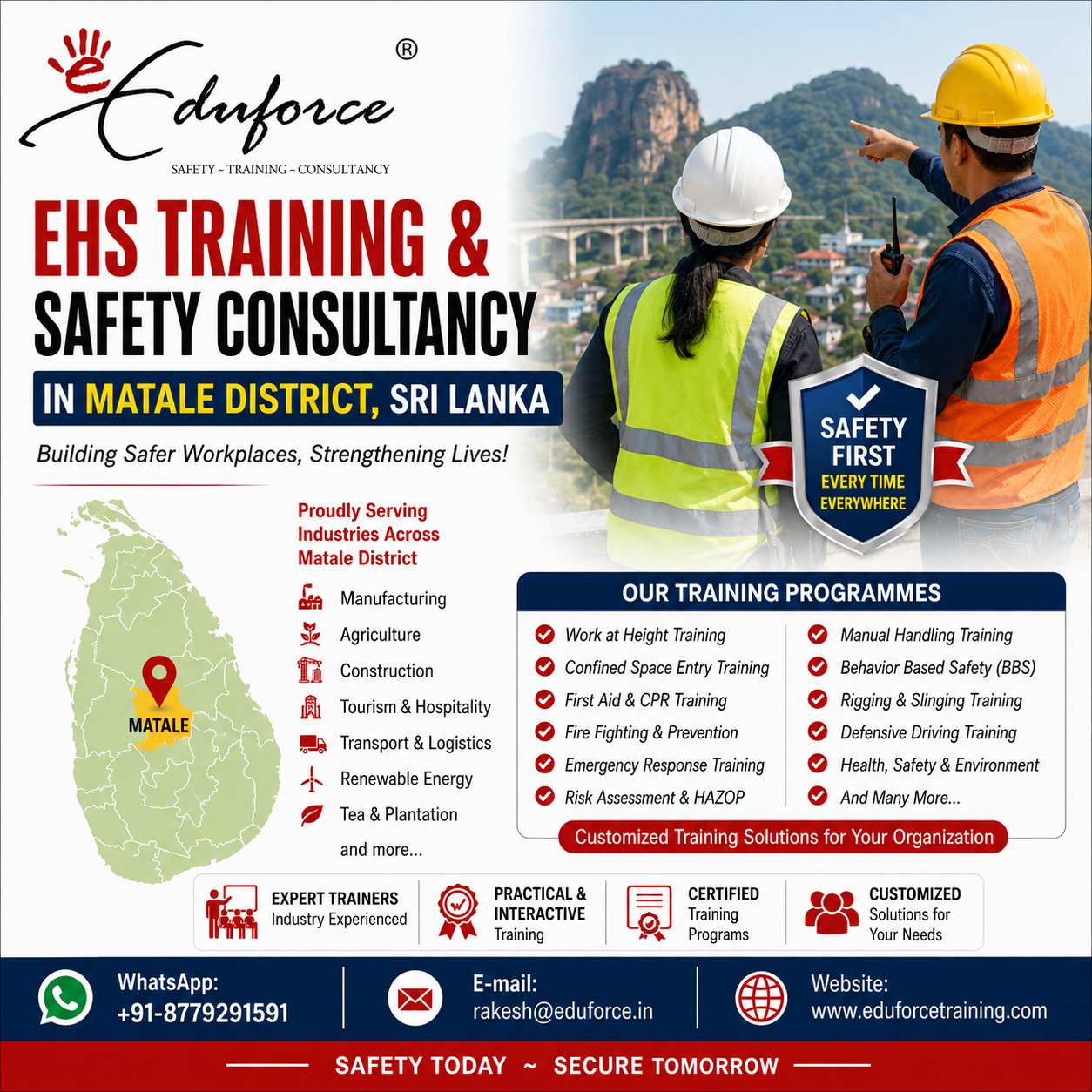 ehs consultant in sri jayaward