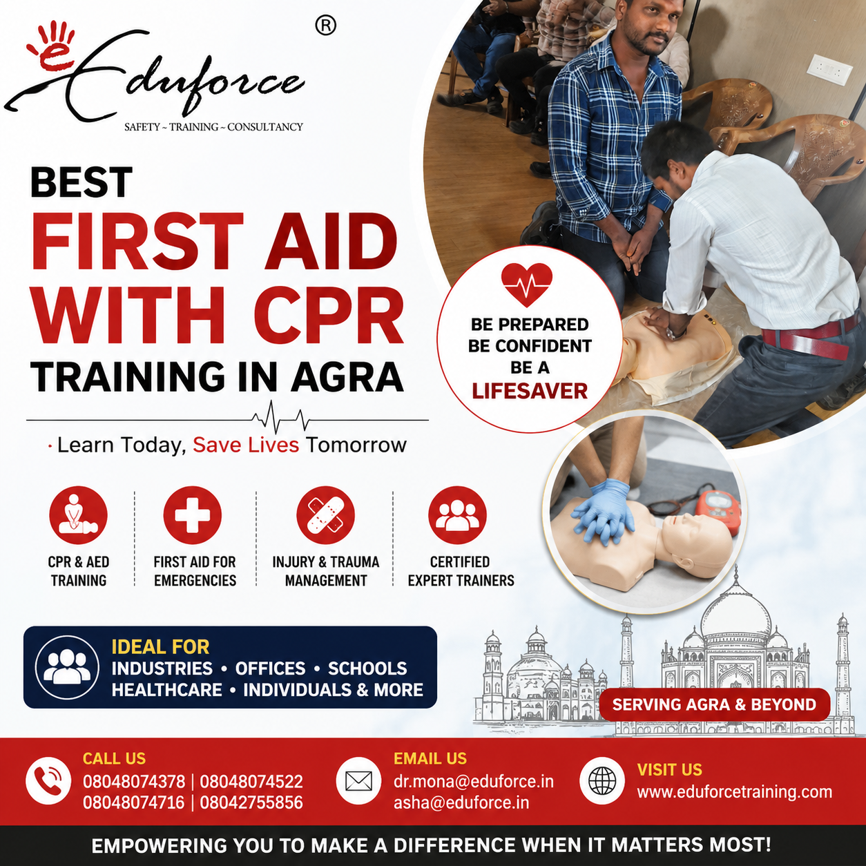 first aid training course in a