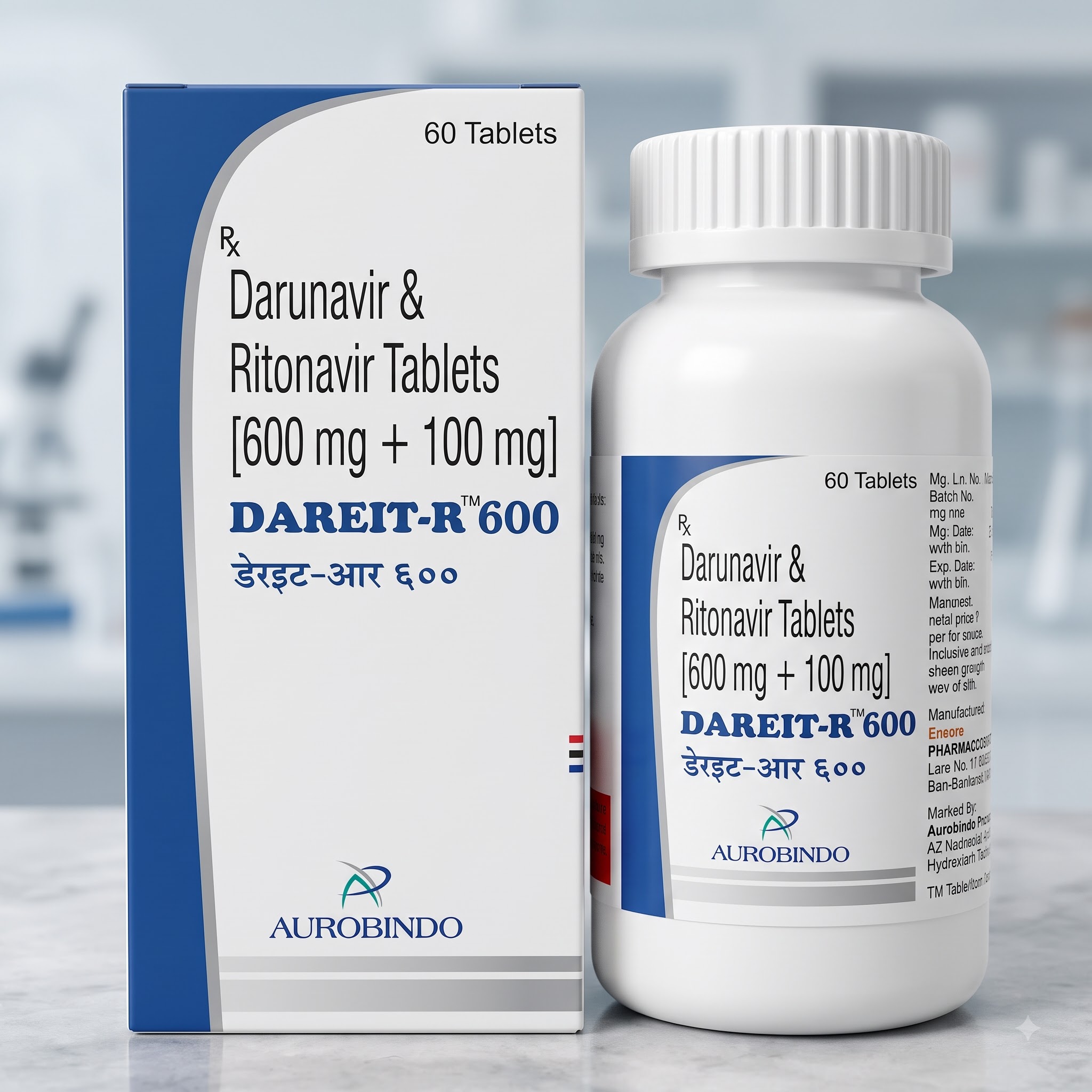 Dareit R 600 (Darunavir/Ritonavir): Strength, Composition and Product Information in Singapore product image
