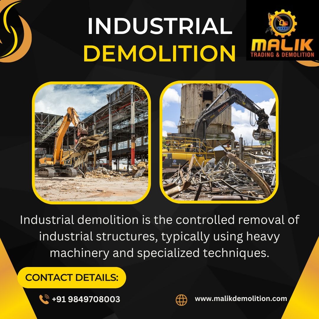 demolishing industrial structu