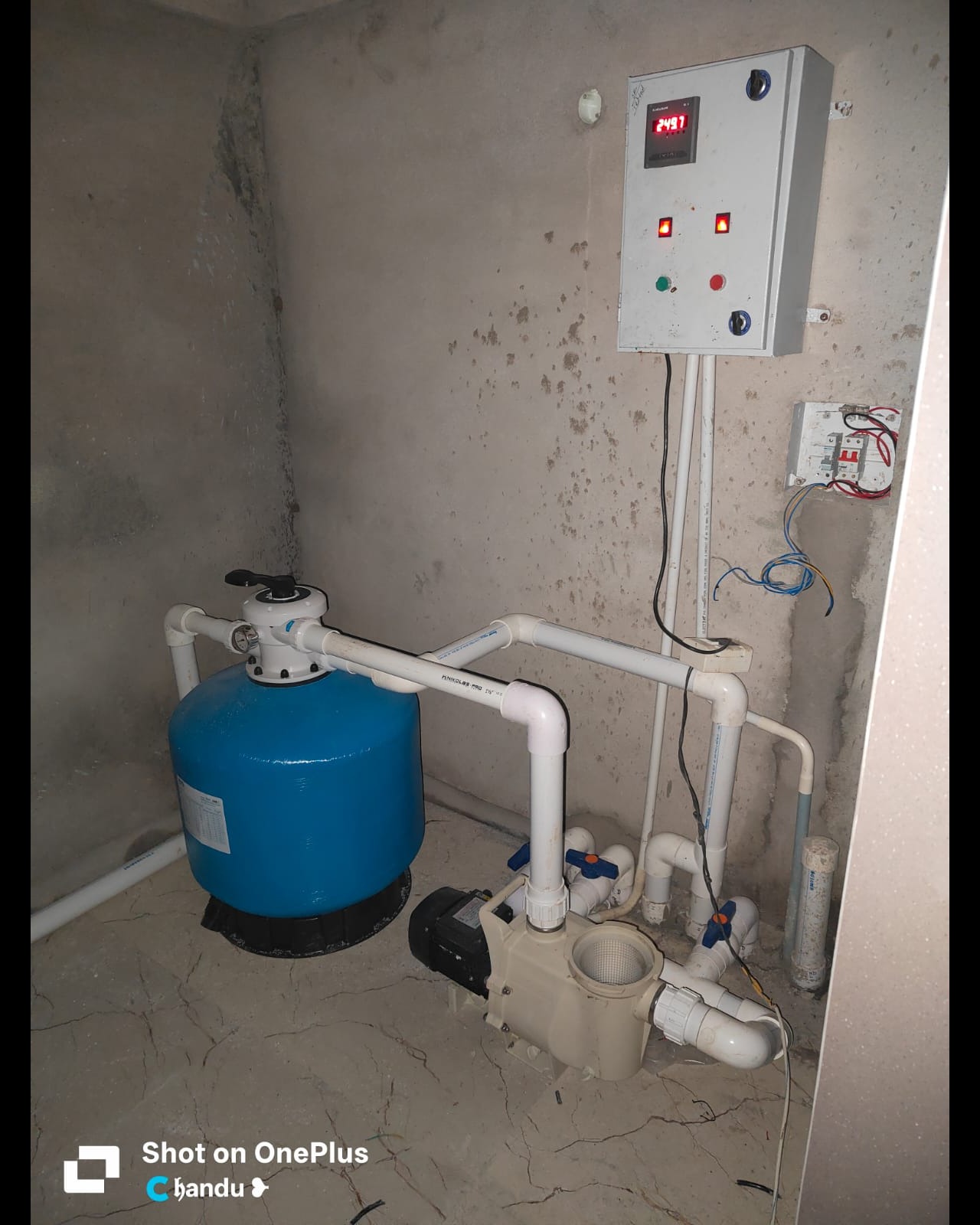 swimming pool filter plant sol