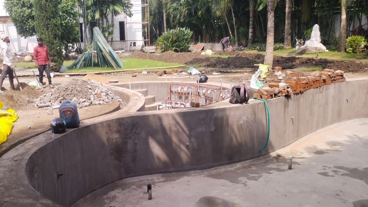 farmhouse and resort pool proj