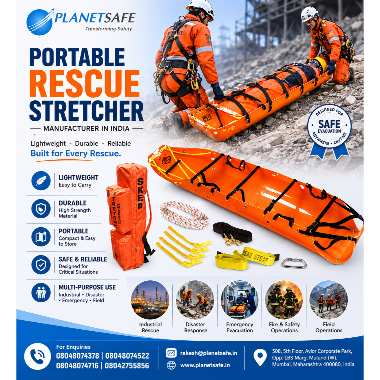 high rise evacuation stretcher