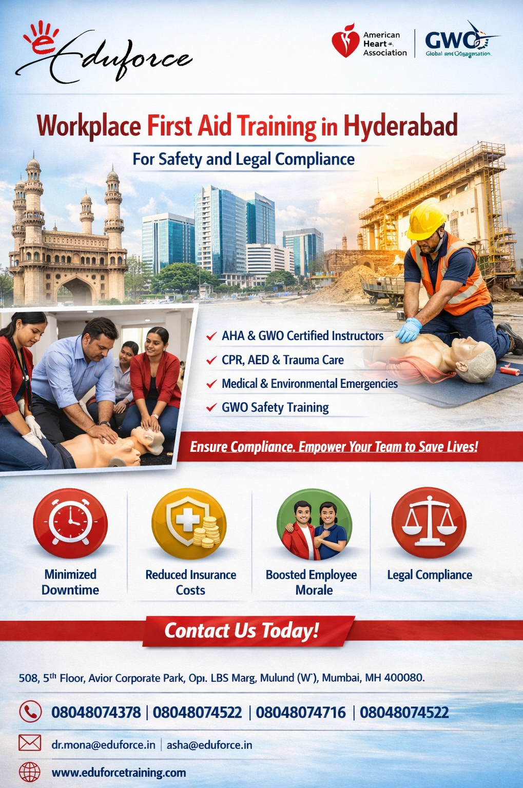 first aid training for constru