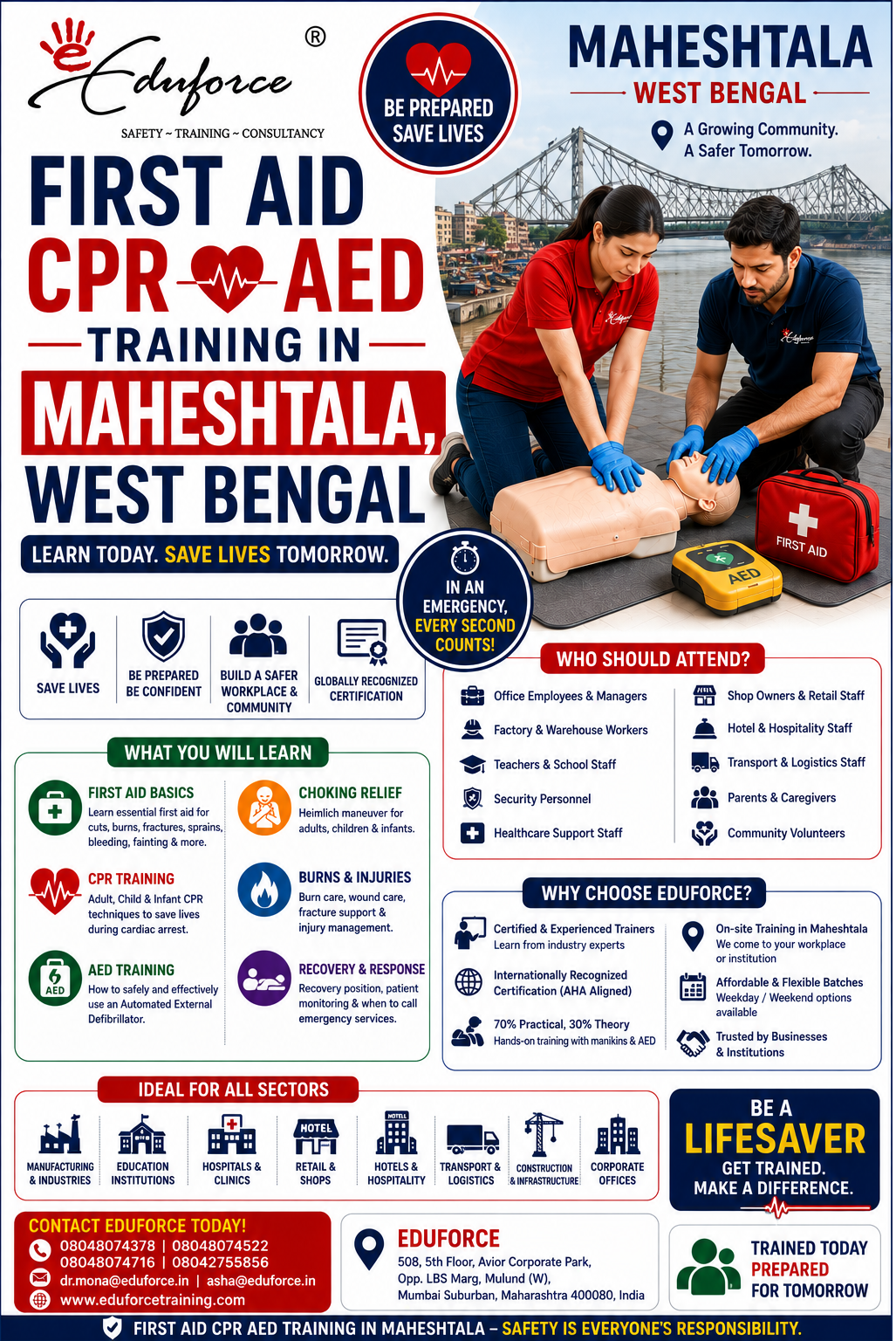 how long is first aid course m