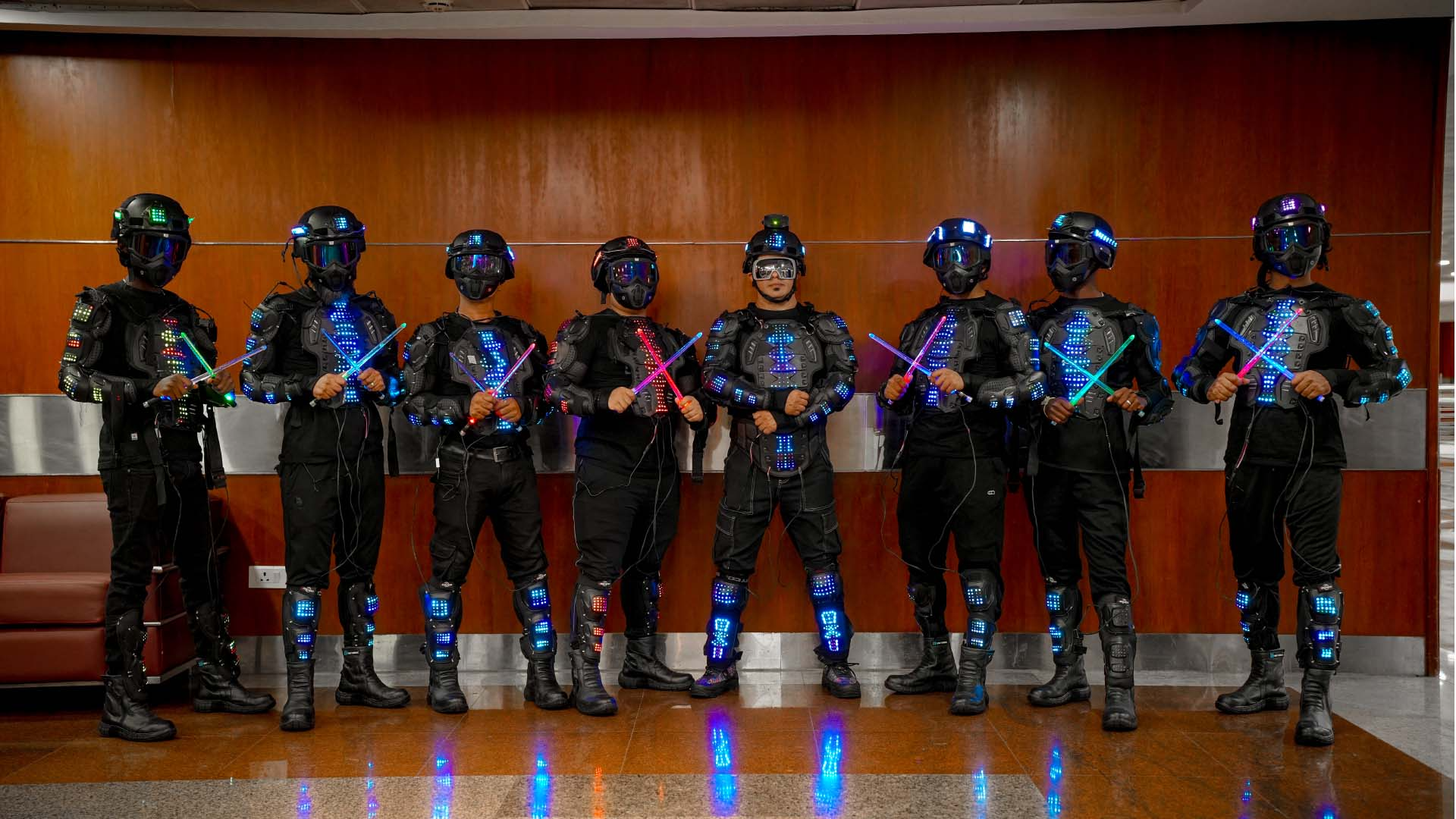 led drum bots