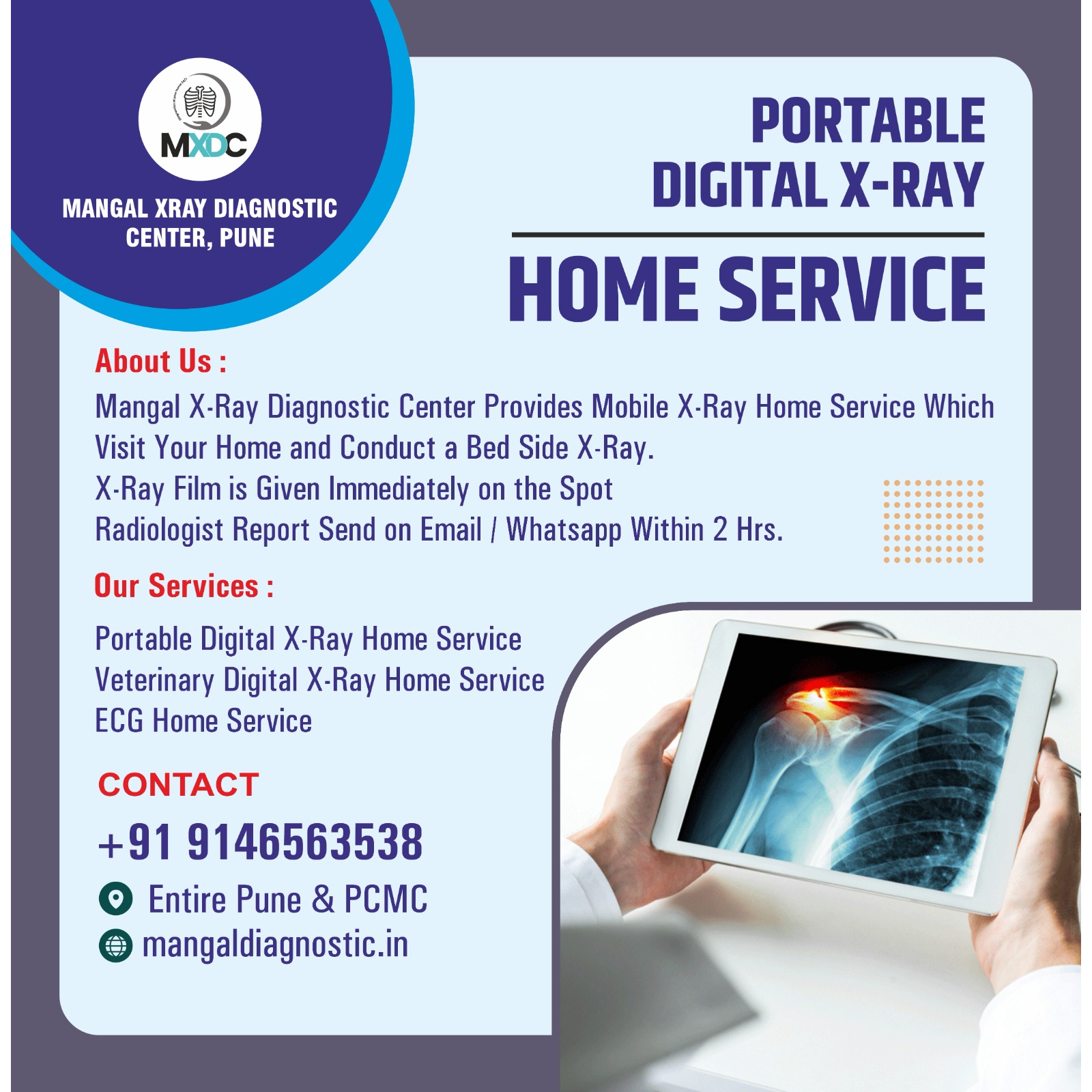 hand x ray at home