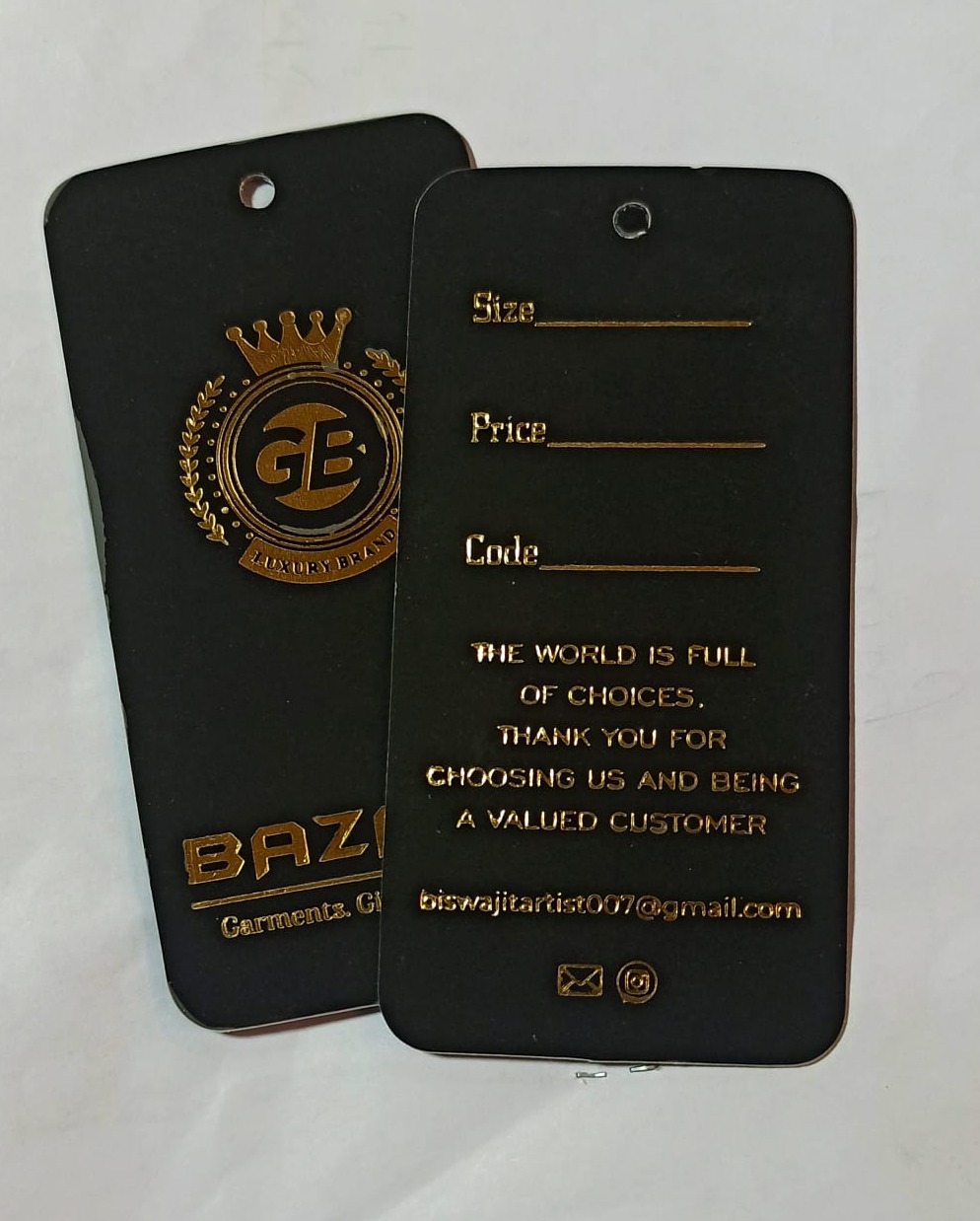 CUSTOM HANG TAGS IN BANGALORE Presenting our Cus... | Woven Label TAGs Tag  SEAL Manufacturer - Kolkata