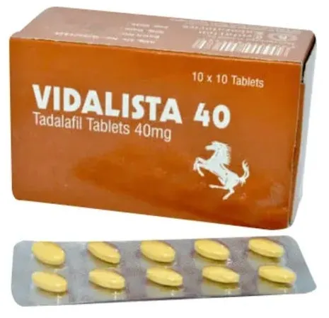Vidalista 40mg (Tadalafil 40mg) Tablet image 1
