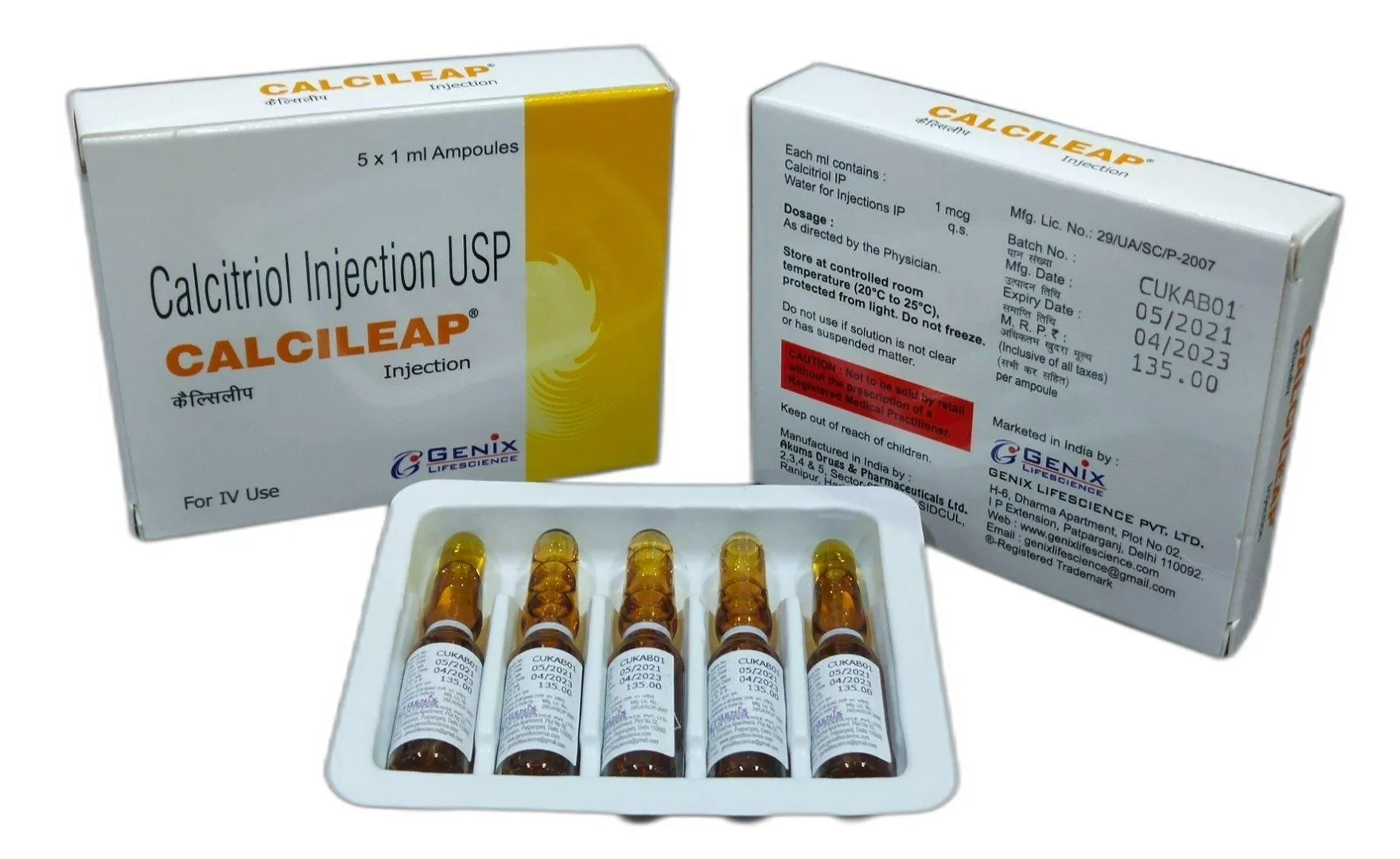 Calcitriol 1mcg/ml injection image 1