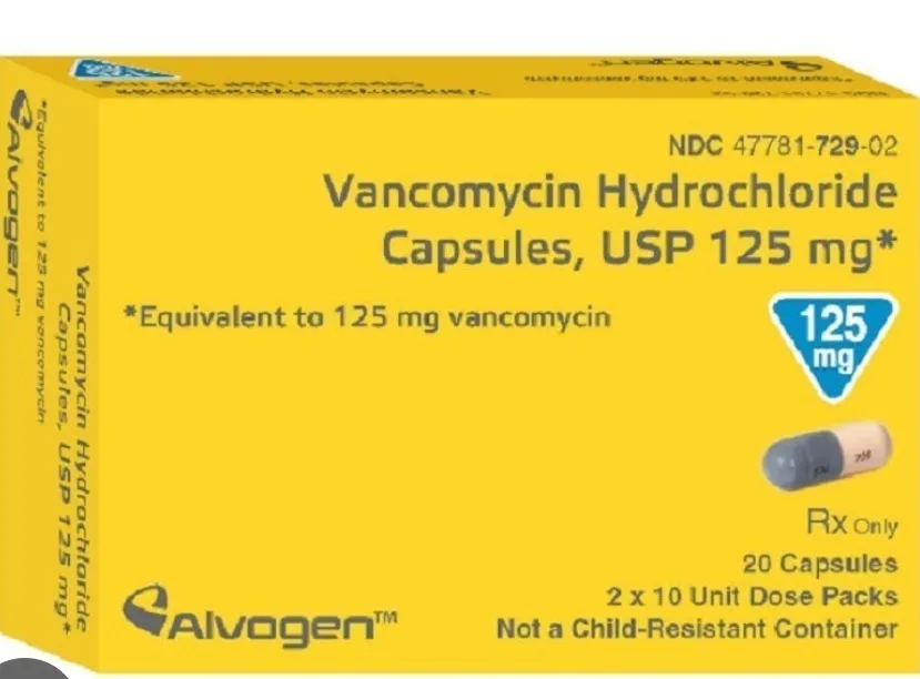 Vancomycin Hydrochloride Capsules 250 mg Manufacturer & Exporter from India | Cordium Pharma
