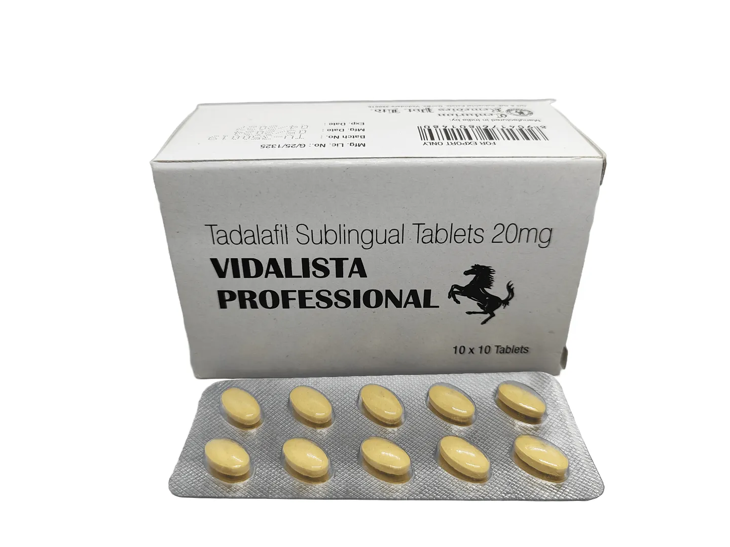 Vidalista Professional (Tadalafil Sublingual 20mg) Tablet image 1