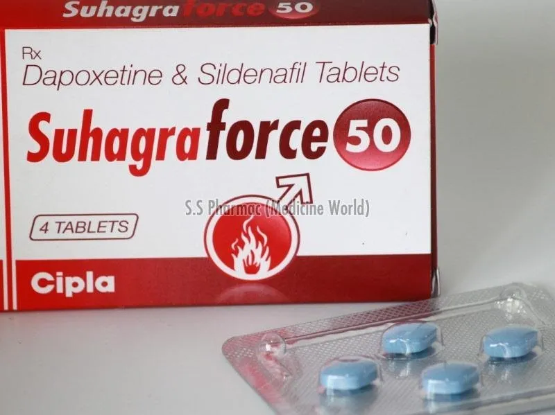 Buy Suhagra Force 50 Tablets Online | Dapoxetine & Sildenafil Exporter India | Fast Delivery