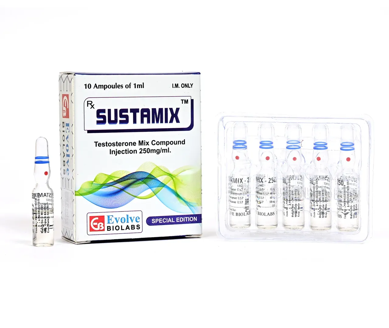 Sustamix (Testosterone Mix Compound 250MG)Injection image 1