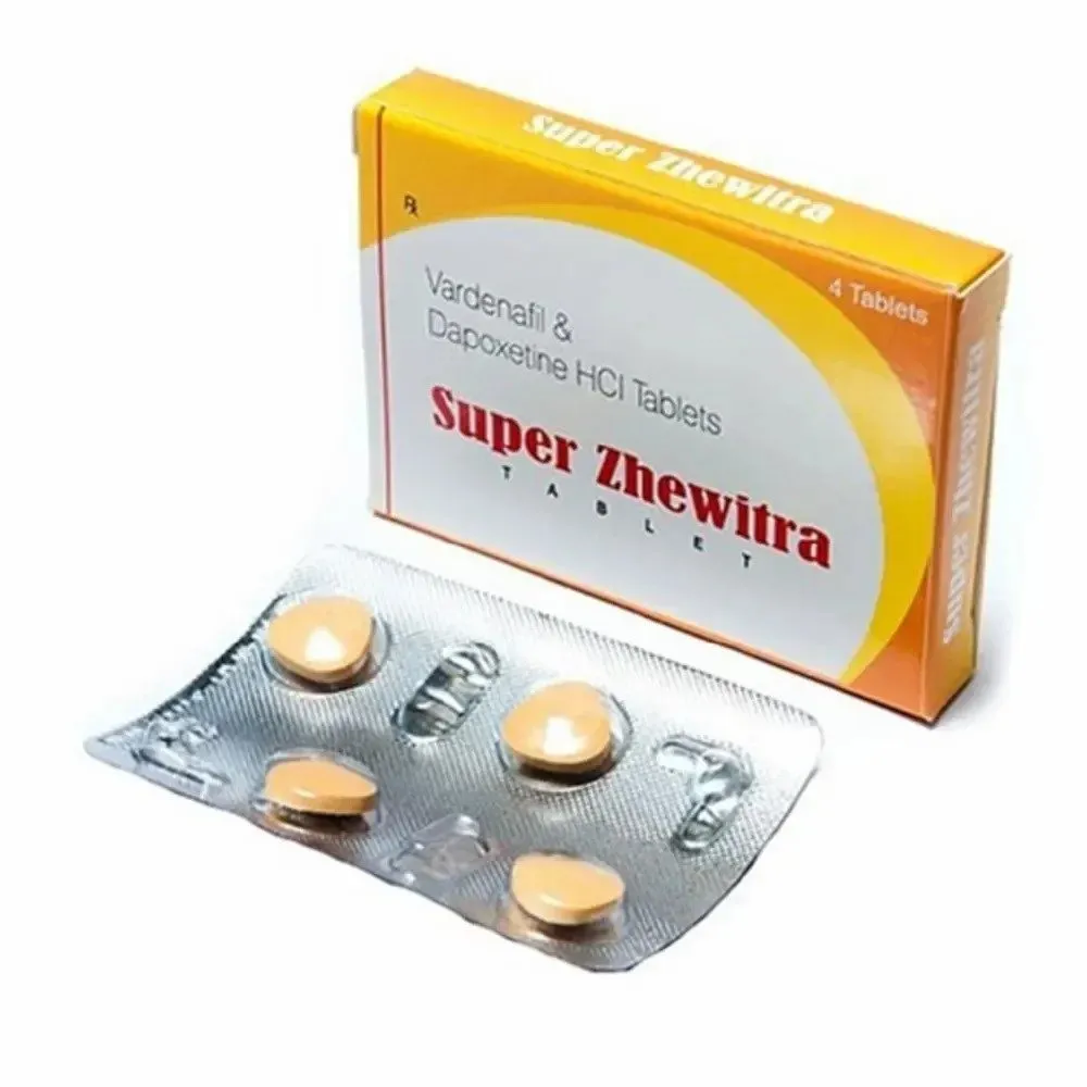Buy Super Zhewitra (Vardenafil & Dapoxetine Tablets) Online – Fast Global Delivery from India