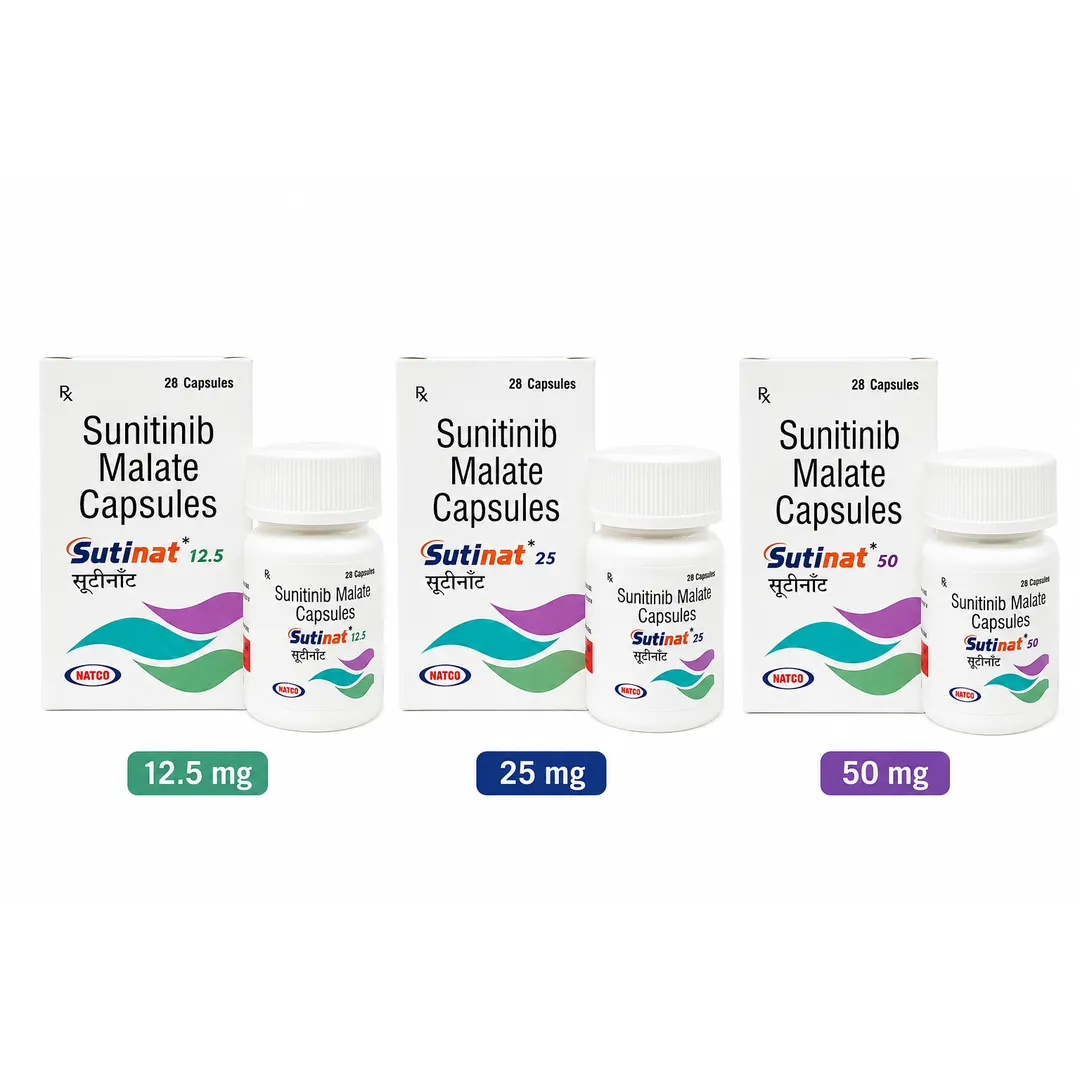 Buy Sutinat (Sunitinib Malate) Capsules at the Best Price | UAE, UK, USA, South Africa & Singapore