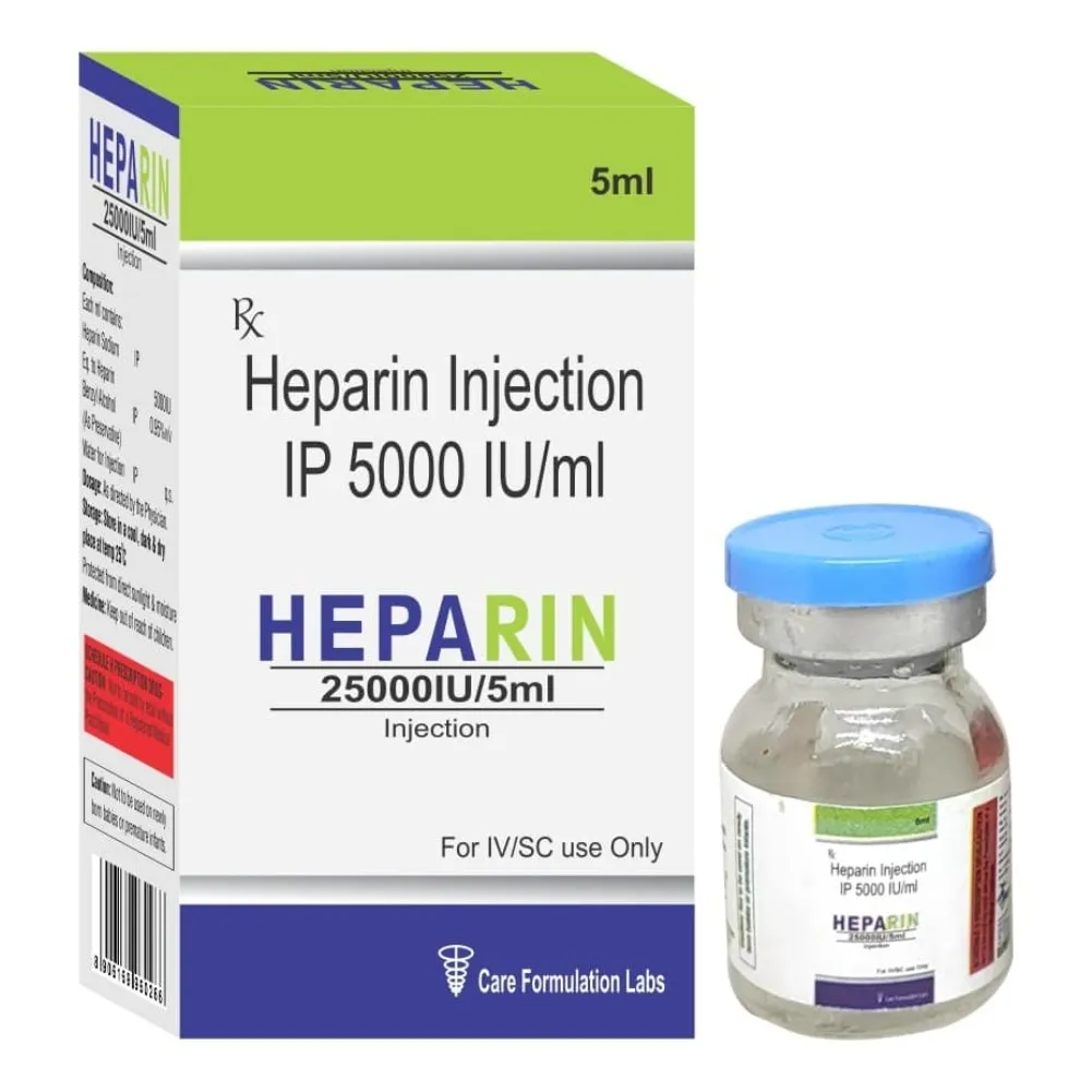 Heparin Injection 5000 IU Export from India | Cordium Pharmaceuticals Pvt Ltd