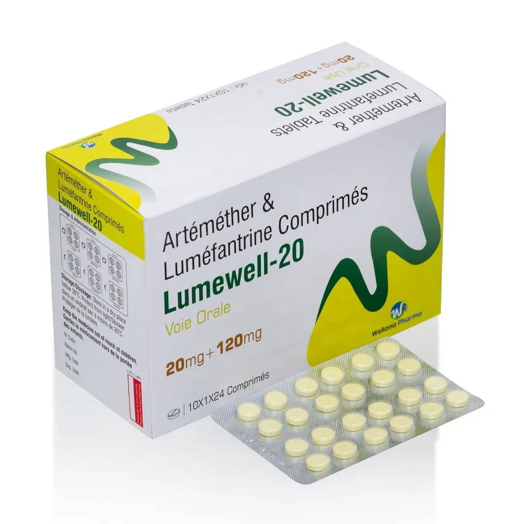 Artemether / Lumefantrine 20 mg / 120 mg Tablets Exporter from India | Fast Delivery Globally