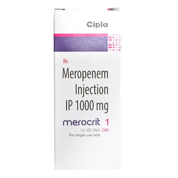 Merocrit (Meropenem) 1000mg Injection image 1