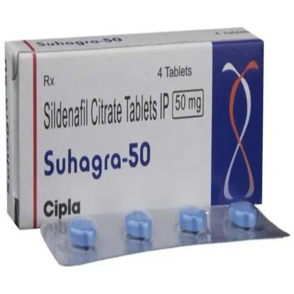 Suhagra 50 mg Tablets: Uses, Benefits, Side Effects and Safety Information image 1