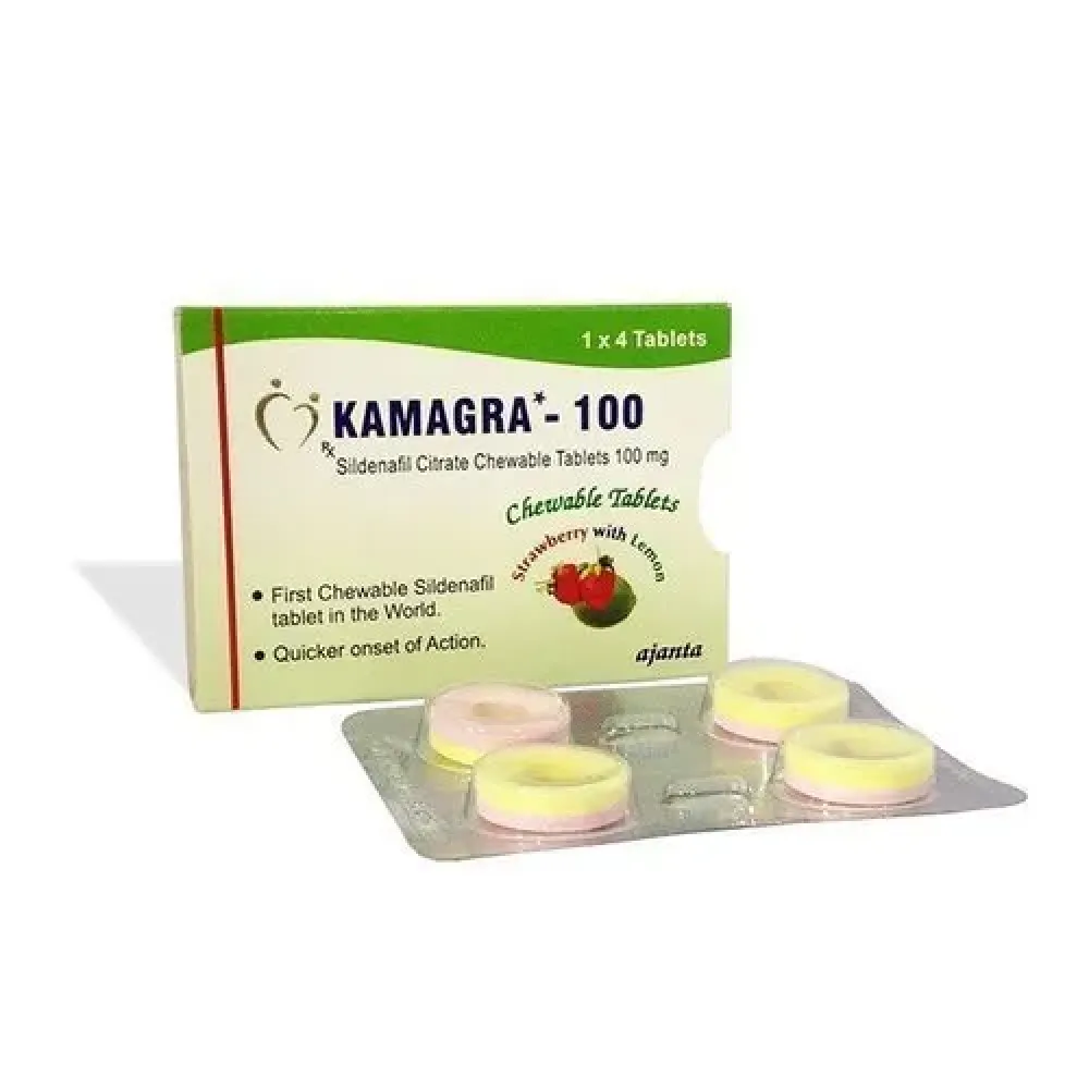 Sildenafil Citrate 100mg (Kamagra Polo) Chewable Tablets – Fast Global Shipping by Cordium Pharma