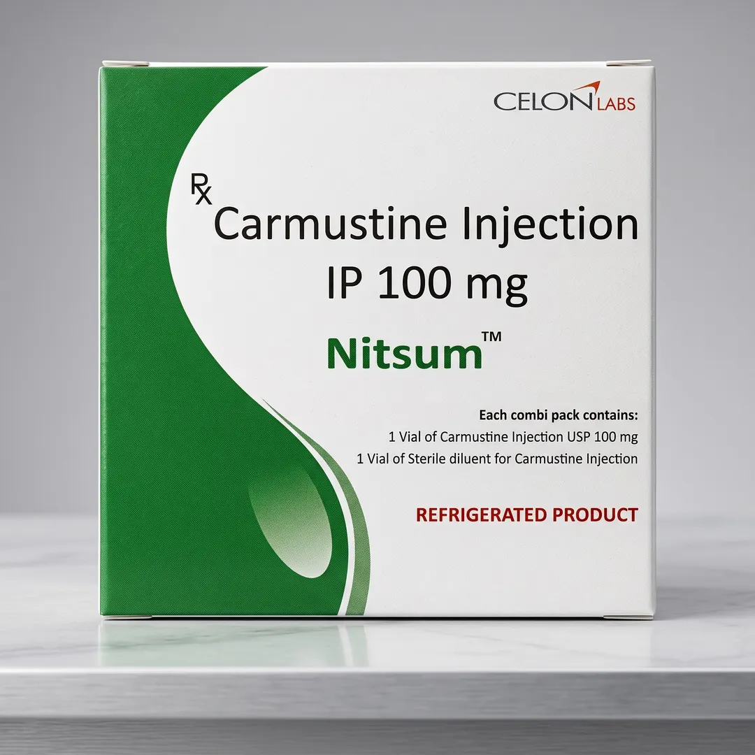 Carmustine Injection 100 mg Export & Supply for Hospitals, Pharma Distributors and Personal Import
