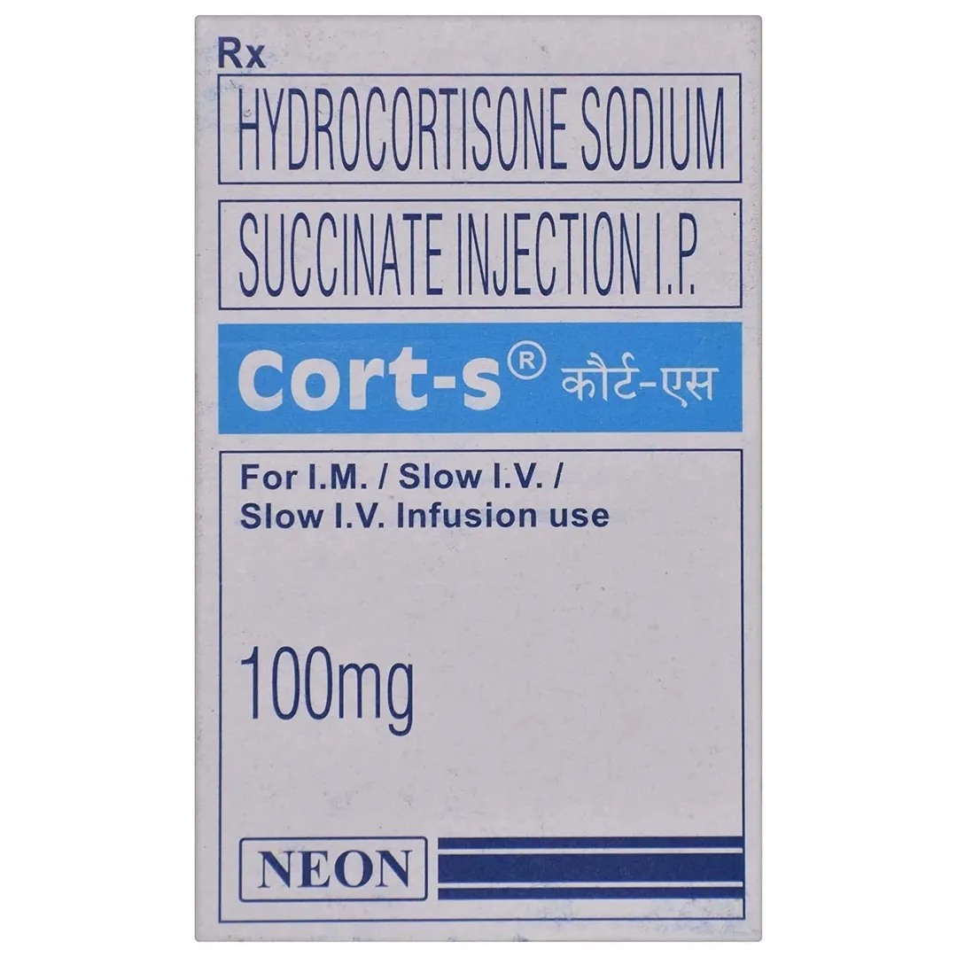 Cort-S 100mg (Hydrocortisone) Injection image 1