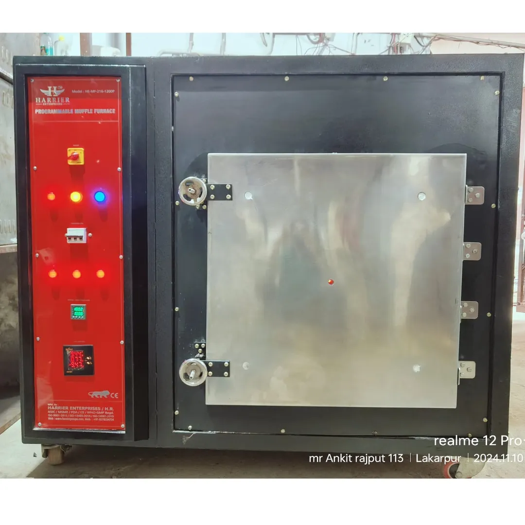 Muffle Furnace (Programmable):-
Make: HE (NSIC REG...