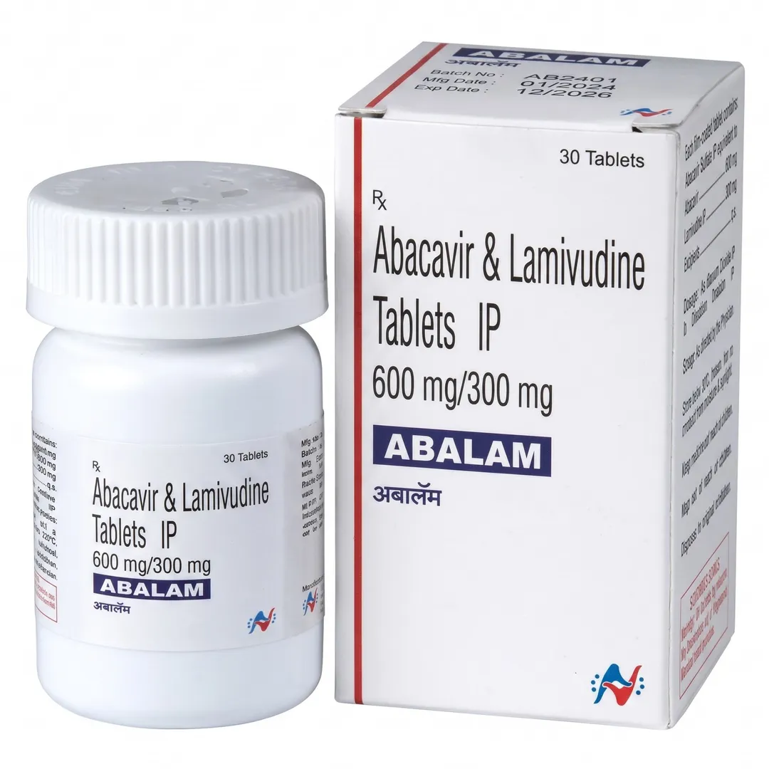 Abalam Abacavir 600mg & Lamivudine 300mg Tablets Exporter India | USA, UK, UAE & South Africa Supply