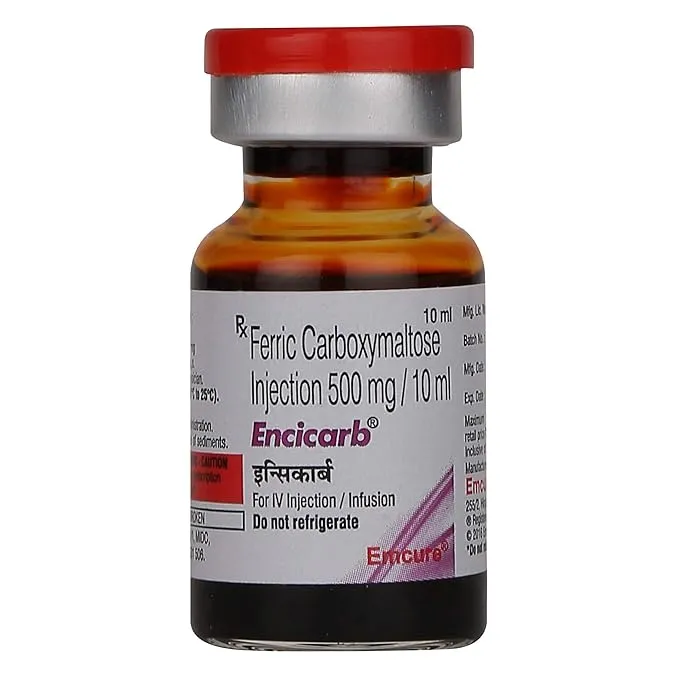 Encicarb 500 mg (Ferric Carboxymaltose) Injection Exporter from India – Fast Delivery to USA, UK & Singapore image 1