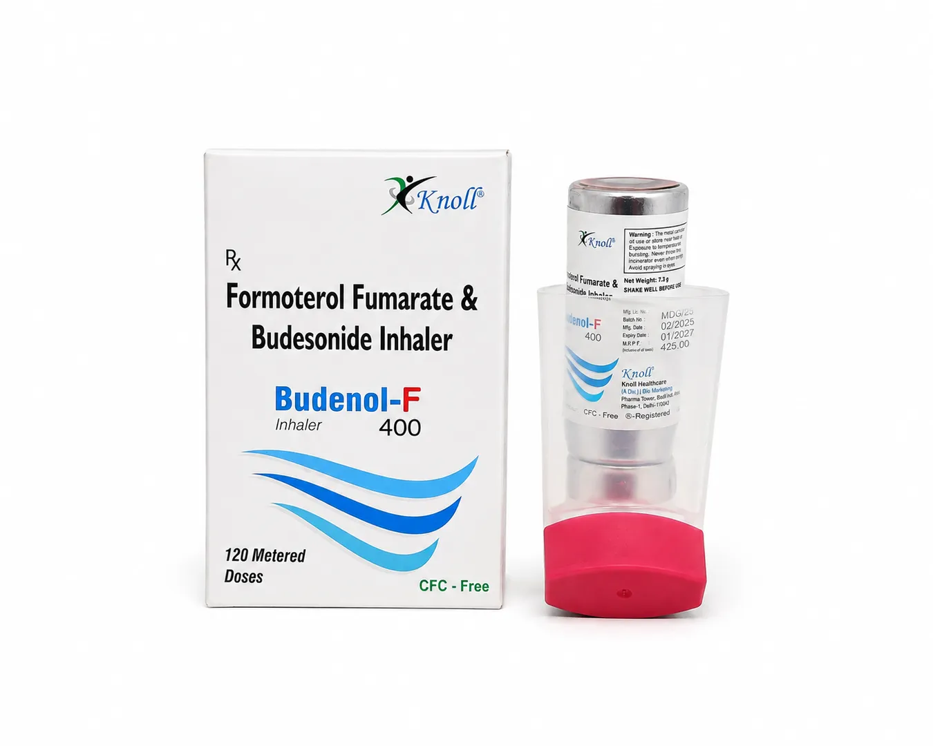 Formoterol (0.006mg) + Budesonide (0.4mg) Inhaler image 1