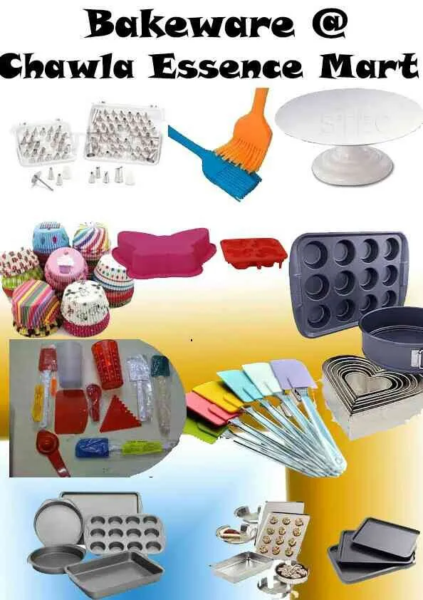 Bakeware at Chawla Essence Mart.. Adding flavour t...