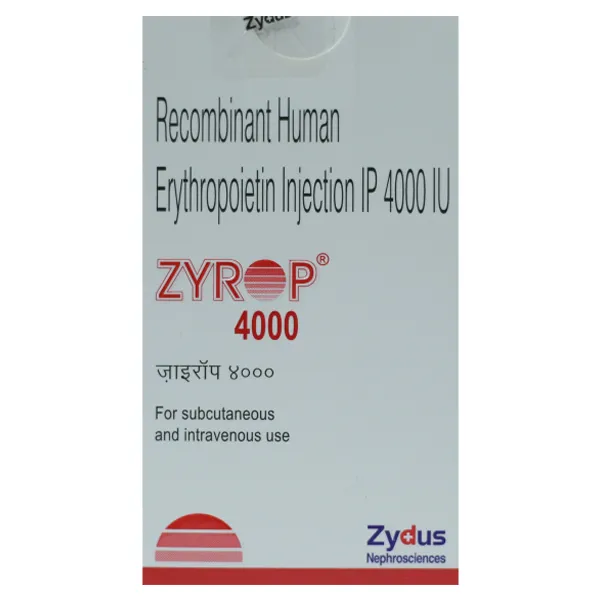 Zyrop 4000 IU (Recombinant Human Erythropoietin Alfa) PFS Injection image 1