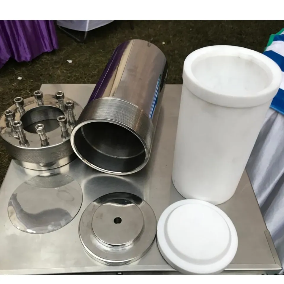 A hydrothermal autoclave with a capacity of 300 ml...